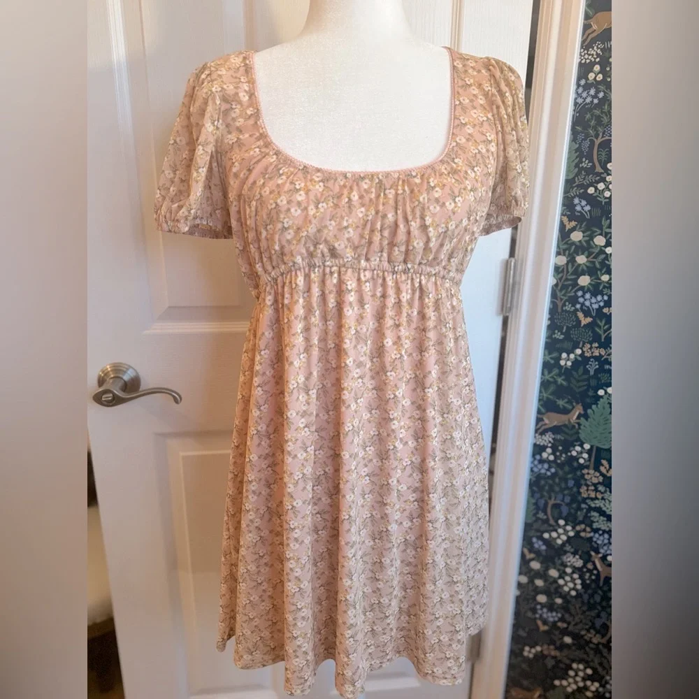 Altar'd State Floral Pink Dress - Picture 1 of 4